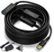 USB 3.0 Active Extension Cable 75 Feet, Long USB Type-A Male to Female Extender Cord, Built-in 3 Signal Booster Smart Chips, 5Gbps Transfer, Black USB Extension Cable with an AC Power Adapter (5V 2A)