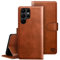 SUANPOT for Samsung Galaxy S22 Ultra 5G case with [Credit Card Holder][RFID Blocking],PU Leather Flip Book Protective Cover Women Men for Samsung S22 Ultra Phone case Light Brown