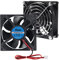 DIANN 2pcs 12025 Fan DC 12V Cooling Fan 120mm x 120mm x 25mm Brushless 3D Printer Fan with Protective Grills