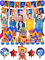 Birthday Party Supplies - Balloons, Banner, Cake Toppers and Decorations