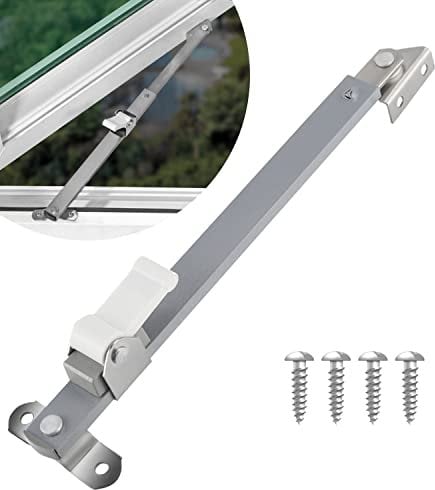 Limitatore di Finestre Protezione Fermo Basculante per Finestre Limitatore di Finestre in Metallo per La Regolazione Dell'Apertura Della Finestra Window Stay