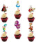 Seyal® Topper per cupcake Alice in Wondrland