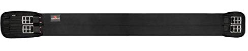 Sattelgurt aus Neopren Start elastisches Neopren-Dressurhalsband, Gurt mit Gummizug, Kurzgurt für Pferde, Reitgurt, Dressur, Langgurt, schwarz, Dressurgurt (40 – 145 cm) (Schwarz, 135 cm)