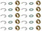 ENVIRON- 10er Satz Wellrohr Verschraubung DN16-3/4'' für Edelstahl Anschluss Set Solarleitung Solarrohr Fitting Montage