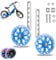 GothicBride Fahrrad Stützräder, Universal Stützräder für Kinderfahrrad Flash Räder Fahrrad Stützräder Hilfsräder, Stützräder für 12,14,16,18,20 Zoll Kinder Singlespeed Fahrrad (Blau)