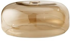 Abat-jour En Verre Soufflé Couleur Ambre Miroir