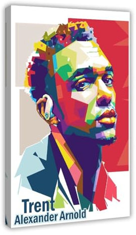 Fußballspieler Trent Alexander Arnold Sportposter Leinwand Poster Schlafzimmer Dekor Sport Landschaft Büro Zimmer Dekor Geschenk Rahmenstil 60 x 90 cm