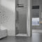 GRAND VERRE Porte de douche 80x190 ouverture extérieure et intérieure avec cadre en alu chromé