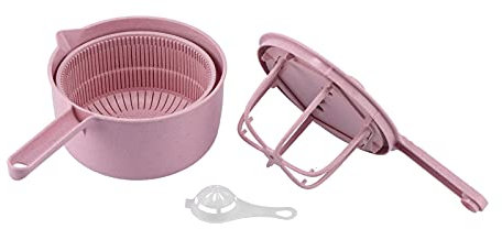 BROLEO BroleOwbdv4gcnsp-12 Essoreuse à salade amovible pour légumes cuisine fruits maison Rose
