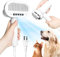 Asciugatrice e spazzola 2 in 1 per animali domestici, protezione dal surriscaldamento, 3 modalità di soffiaggio, a basso rumore, ideale per la toelettatura degli animali domestici, cani e gatti di