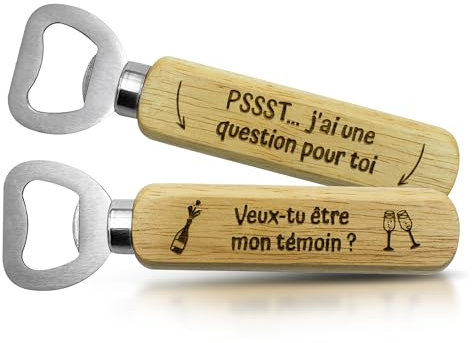 ERNESTINE - Décapsuleur demande témoin de mariage - veux-tu être mon témoin - annonce témoin homme - idée demande témoin mariage fiançailles - carte annonce témoin - annonce mariage - surprise témoin