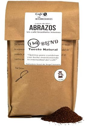 CAFE SIN INTERMEDIARIOS - Abrazos - Caffè del Brasile per macchine a filtro o americane 1Kg - Tostatura settimanale - Confezionato e macinato alla spedizione - Intensità media