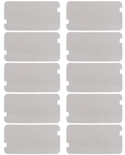 eMagTech 10PCS Microwave Wave Guide Cover 129x72mm Microwave Mica Sheet for Kitchen Home Office Compatible with Sharp R957SLM R957WM R958SLM R959SLM