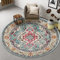 Klassische Flächenteppiche 80 cm 100 cm 120 cm 140 cm 160 cm 180 cm 200 cm, runder Teppich für Zuhause, Schlafzimmer, Wohnzimmer, waschbar, rutschfest, Bodendekomatte fürs Bett, Durchmesser 140 cm