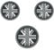 YSWOMOSKD For Mini Cooper R55 R56 R57 Cup Holder Silicone Pad Mini R55 R56 R57 Car Cup Coaster, 3PCS Non-Slip Mat Coaster(Gray Jack)