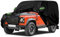 Autoabdeckung wasserdicht Passend für Land Rover Defender 90 1990-2016, Vollgarage Auto Abdeckplane Autoplane, Autoabdeckung Outdoor Winter Sommer für Sonne Schnee Regen Staub Schutz