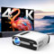 Beamer 4K 1500 ANSI Lumen Tageslicht Tauglich mit HDR Autofokus NFC Netflix Android TV HDMI ARC WLAN Bluetooth, LED Smart Heimkino Projektor für Wand Deckmontage Zuhause Schlafzimmer Gaming Outdoor