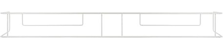 CM Garden - Balconcillo para Macetas, Portamacetas Ventana, Protector de macetas Ventana, Extensible 143-200 cm, Acero Lacado, Blanco | Incluye Tornillería