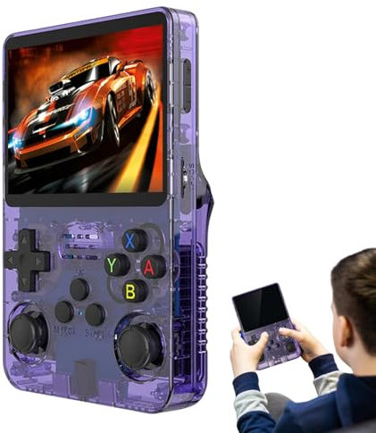 Console de jeux rétro | Console de jeu de poche | 20 000 jeux intégrés | Affichage IPS | Jeu portable Por Pocket Game 20 000 jeux intégrés – Écran IPS portable pour garçons et filles