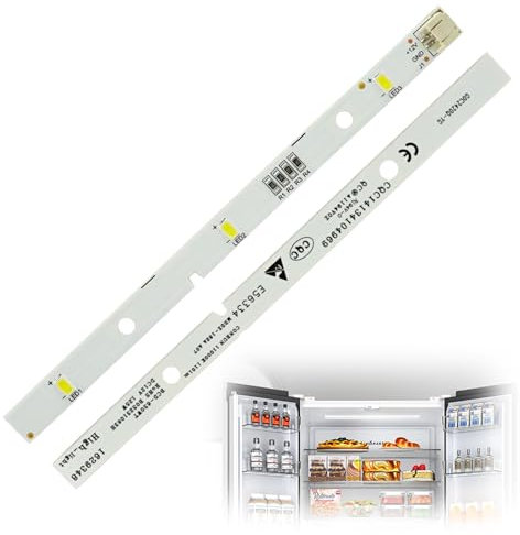 2 Stück Kühlschrank LED-Lichtleisten für Rongsheng/Hisense Kühlschrank E349766 MDDZ-162A 1629348 DC12V 2W, Ersatz-Kühlschranklampe kompatibel mit Kenwood Kühlschrank KIFF5017KIFF5020KIFF7017KIFF7020