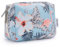 Narwey Klein Schminktasche Damen Kosmetiktasche Kulturbeutel Kulturtasche Reise Make-up Taschen für Frauen und Mädchen (Aqua Flamingo)