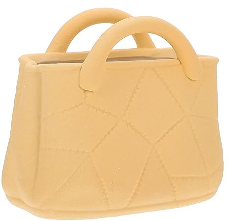 ADOCARN Florero De Cerámica Diseño De Bolso Jarrón Hidropónico Decoración Creativa