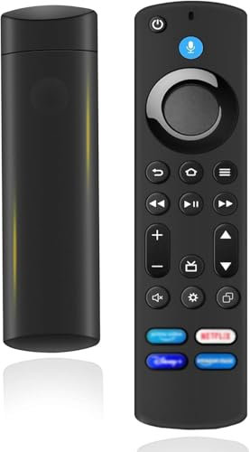 Replacement Voice Remote Control for AMZ Smart TV S-tick(2nd Gen, 3rd Gen, Lite,HD), for AMZ Smart TV Cube(2nd Gen, 3rd Gen), for Insignia/Toshiba/Pioneer smart TV