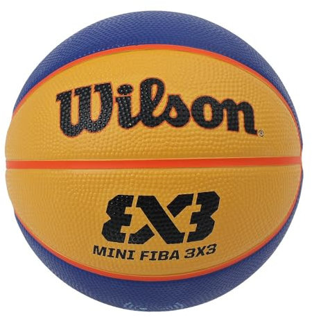 Wilson Unisex-Adult FIBA 3X3 MINI RUBBER BASKETBALL BROWN,