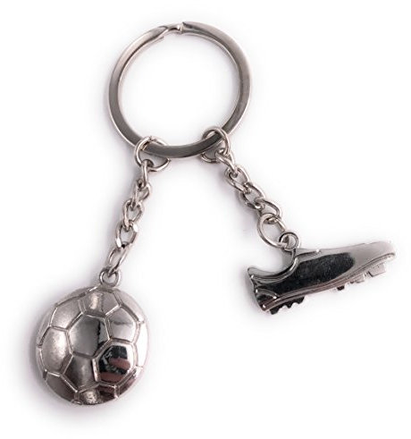 H-Customs Fußball Schuh mit Ball Sport Schlüsselanhänger Fußballschuh Sportschuh Ausrüstung Fußball Sportbegeisterung Mannschaft Teamgeist