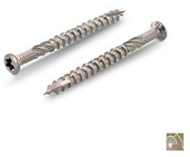 Sud Bois Lot de 1600 vis torx 5 x 60 mm en Inox AISI 410 pour terrasse avec 8 embouts