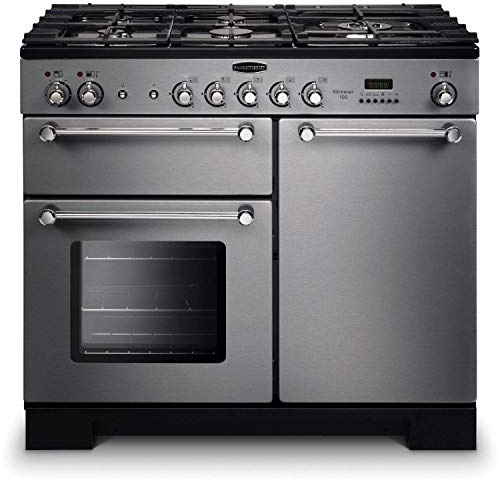 Rangemaster Kitchener 100cm Gas Range Cooker - Stainless Steel