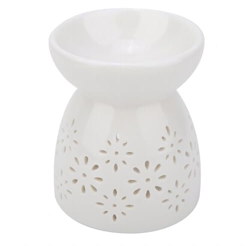 VIFER Ceramic Night Fragrance Lamp Essence Oil Burner Candle Incense Burner Aroma Stove Aromatherapy Flower