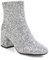 Elyffany Womens metà blocco tacco glitter caviglia stivali donna cerniera festa ballo, Argento (Kl574p Sweatshirt - Bambini), 38.5 EU