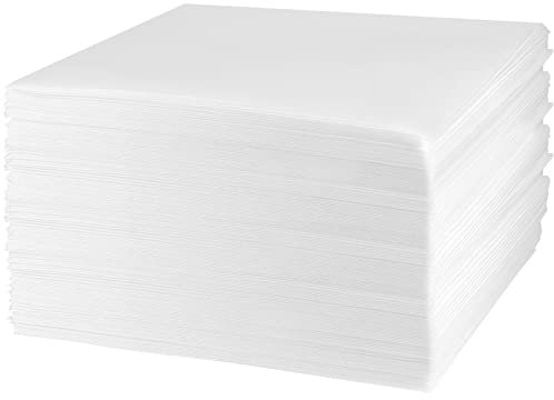 MUKCHAP 100 Pcs Foam Wrap Pouches, 30x30cm Packaging Foam Pouches Foam Wrap Sheets for Protecting Dishes Glasses Wine Bottles Shipping