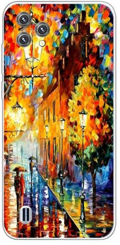 Auotu Custodia Case with protezione della lente Soft TPU Silicone Custodiar Protettiva Cover Per Blackview A55 / Oscal C60 Smartphone (Mode 11)