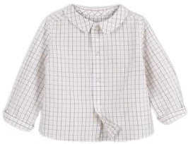 Gocco Camicia a Quadri, Rosa Antico, 9-12 Mesi Bimbo