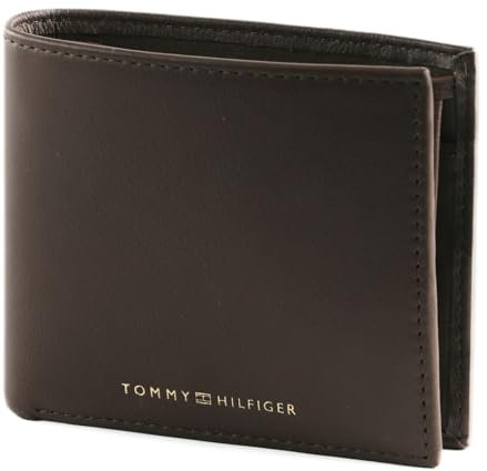 TOMMY HILFIGER TH Premium Leather CC and Coin Dark Chestnut