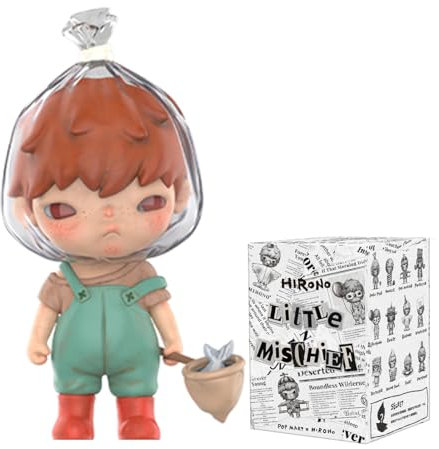 POP MART Hirono Little Mischief Series Exclusive Action Figure Box Toy Popular Collectible Art Toy Cute Figure Creative Gift, for Christmas Birthday Party Holiday