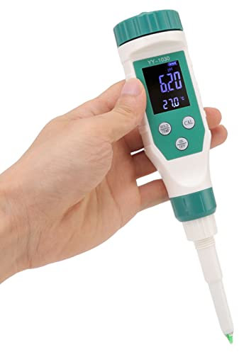 Misuratore di PH Intelligente, Tester di PH Digitale Misuratore di Acidità della Matrice del Suolo per la Misurazione del PH di Campioni di Alimenti e Solidi
