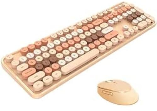 Wireless keyboard + mouse set MOFII Sweet 2.4G (beige)