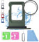 ASDAWN Ersatz für iPhone 13 SIM-Kartensteckplatz Tray Halter kompatibel mit iPhone 13 SIM-Kartenfach Slot Wasserdichter Gummiring und SIM-Pin (Einzel-SIM-Version) (Grün)