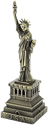 HERCHR Freiheitsstatue Statue, Berühmtes Gebäudemodell Freiheitsstatue New York Figur Aus Metall, Sammlerfigur, Statue, Geschenke, Antike Messingskulptur, Souvenirfiguren