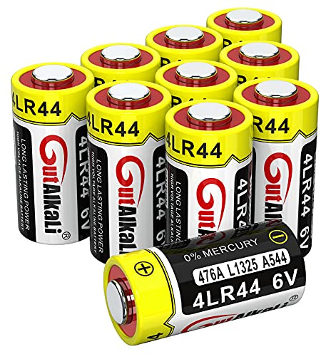 GutAlkaLi 4LR44 6V Battery 10-Pack 4LR44 6V Battery for Dog Collar