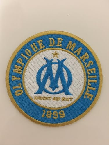 2stk FC Marseilee Aufnäher Patch Football Fussball Soccer Club Iron on bügelbild aufbügler Badge Team logo