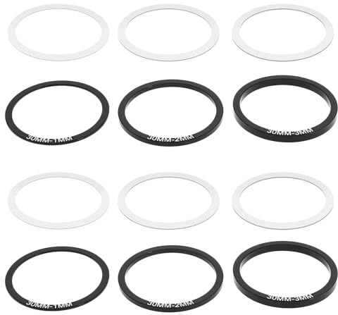 eMagTech 12 Stück Dichtung für Fahrrad-Tretlager, 30 mm, unterer Abstandshalter für Tretlager, Unterlegscheiben, Straßenzubehör für BB86/91/92/BB30/PF30