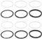 eMagTech 12 Stück Dichtung für Fahrrad-Tretlager, 30 mm, unterer Abstandshalter für Tretlager, Unterlegscheiben, Straßenzubehör für BB86/91/92/BB30/PF30