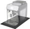 Heveer Kaffeemaschine Matte Unterlage für Kaffeemaschine 48 * 30cm Auslaufsichere Matte für Esszimmer Küche Kaffeevollautomat Schwarz