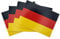 50 Stück - Deutschland - Aufkleber - Sticker - Fahne - Flagge - DE - Weltmeisterschaft - Europameisterschaft - DinA8-7cm x 5cm