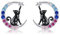 POPLYKE Bunte CZ Mond Katze Ohrstecker für Damen 925 Sterling Silber Katze Ohrringe für Mädchen Tier Schmuck Geschenke