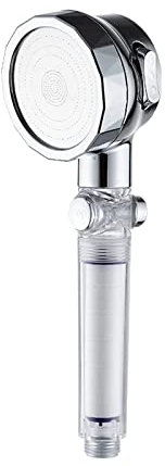 PP-Baumwollfilter-Massageduschkopf mit Stoppknopf, Hochdruckreiniger, wassersparende Dusche für Badezimmer